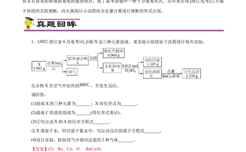 专项17陌生物质的推断（原卷版）_05高考化学_新高考复习资料_2023年新高考资料_专项复习_2023年高考化学热点专项导航与精练（新高考专用）