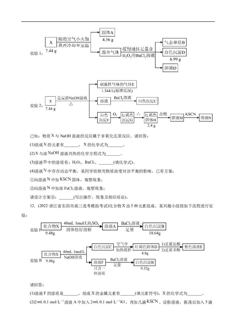专项17陌生物质的推断（原卷版）_05高考化学_新高考复习资料_2023年新高考资料_专项复习_2023年高考化学热点专项导航与精练（新高考专用）