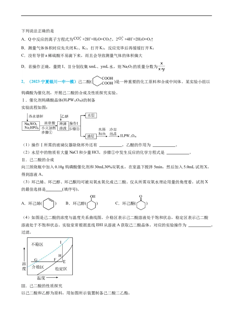 专题06实验数据的处理与分析-实验攻略备战2024年高考化学实验常考知识点全突破（原卷版）_05高考化学_新高考复习资料_2024年新高考资料_❤专项复习资料