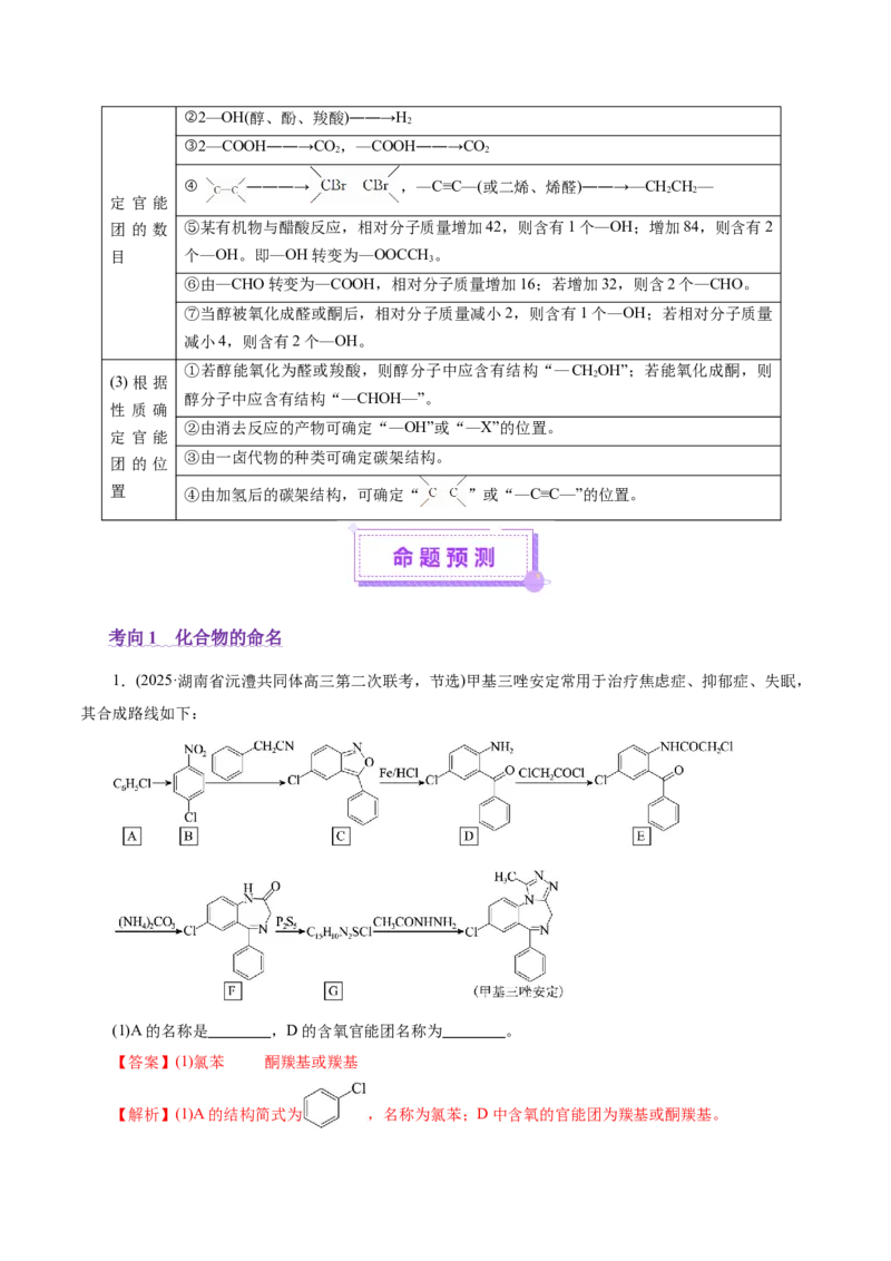 专题14大题突破&mdash;&mdash;有机合成与推斯（讲义）（解析版）_05高考化学_2025年新高考资料_二轮复习_上好课2025年高考化学二轮复习讲练测（新高考通用）3379109_主题六有机化学