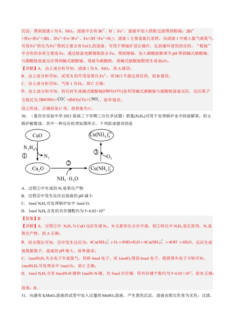 专项03化学物质的应用与转化-2023届高考化学二轮复习知识清单与专项练习（新高考专用）（解析版）_05高考化学_新高考复习资料_2023年新高考资料_二轮复习_选择题
