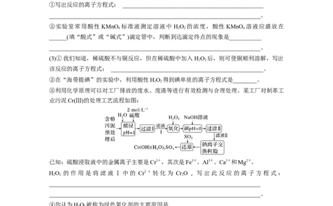 2024年高考化学一轮复习（新高考版）第5章热点强化10　其他常考非金属及其化合物综合题专练_05高考化学_2024年新高考资料_1.2024一轮复习_2024年高考化学一轮复习讲义（新人教新高考版）