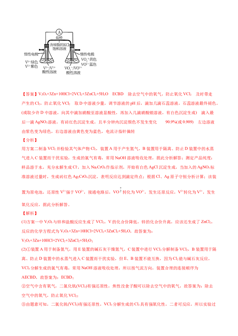 专题16化学实验综合题-2021年高考化学真题与模拟题分类训练（教师版含解析）_05高考化学_新高考复习资料_2023年新高考资料_一轮复习_2023年新高考大一轮复习讲义