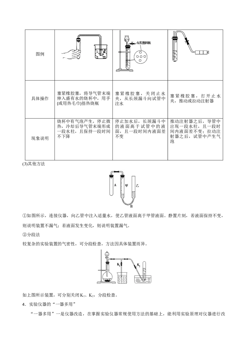 专题10化学实验基础&mdash;&mdash;备战2021年高考化学纠错笔记（学生版）_05高考化学_新高考复习资料_2023年新高考资料_一轮复习_2023年新高考大一轮复习讲义_赠备战2021年高考化学纠错笔记