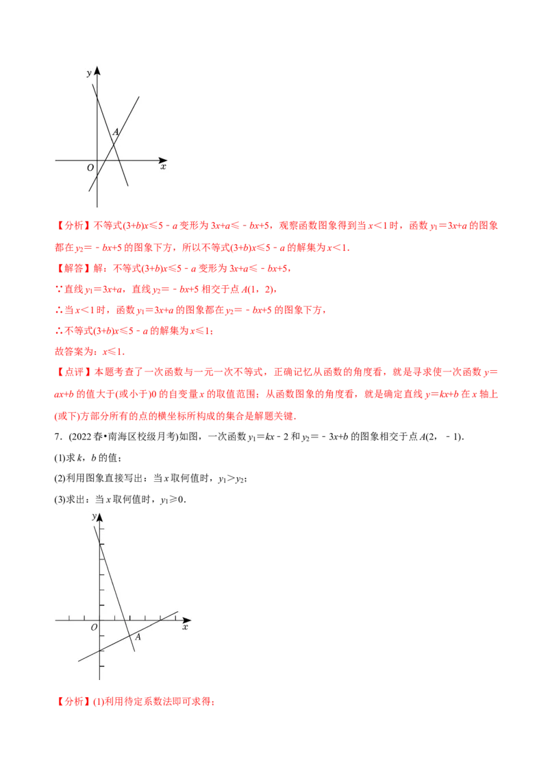 章节测试第19章一次函数（A卷&middot;知识通关练）（教师版）_初中数学_八年级数学下册（人教版）_讲义