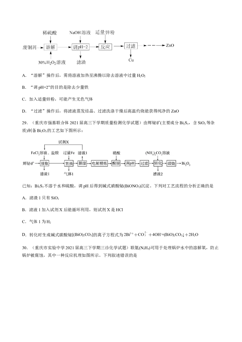 专项03化学物质的应用与转化-2023届高考化学二轮复习知识清单与专项练习（新高考专用）（原卷版）_05高考化学_新高考复习资料_2023年新高考资料_二轮复习_选择题