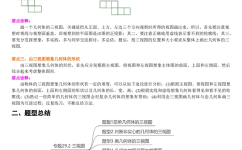 专题29.2三视图（原卷版）_初中数学人教版_9下-初中数学人教版_07专项讲练_2022-2023学年九年级数学下册重点题型讲练测（人教版）