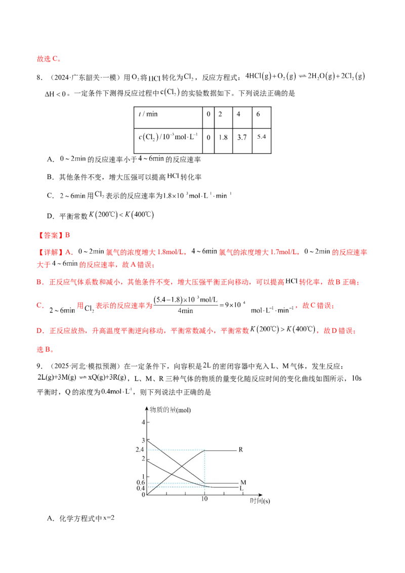 专题22化学反应速率与化学平衡（解析版）-备战2025年高考化学二轮&middot;突破提升专题复习讲义（新高考通用）_05高考化学_2025年新高考资料_二轮复习