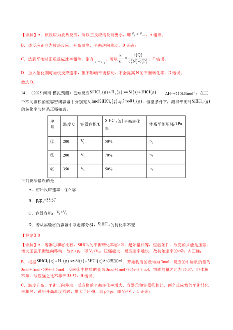 专题22化学反应速率与化学平衡（解析版）-备战2025年高考化学二轮&middot;突破提升专题复习讲义（新高考通用）_05高考化学_2025年新高考资料_二轮复习