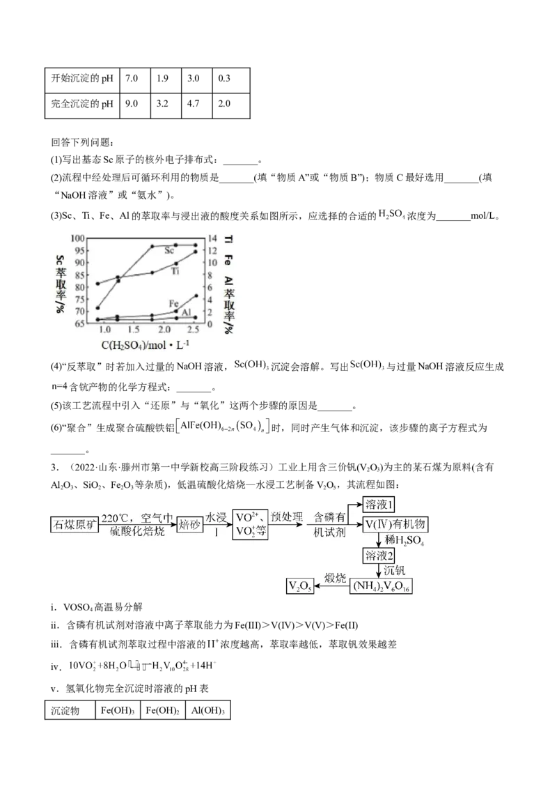 专项01工业流程-2023届高考化学二轮复习知识清单与专项练习（新高考专用）（原卷版）_05高考化学_新高考复习资料_2023年新高考资料_二轮复习_非选择题