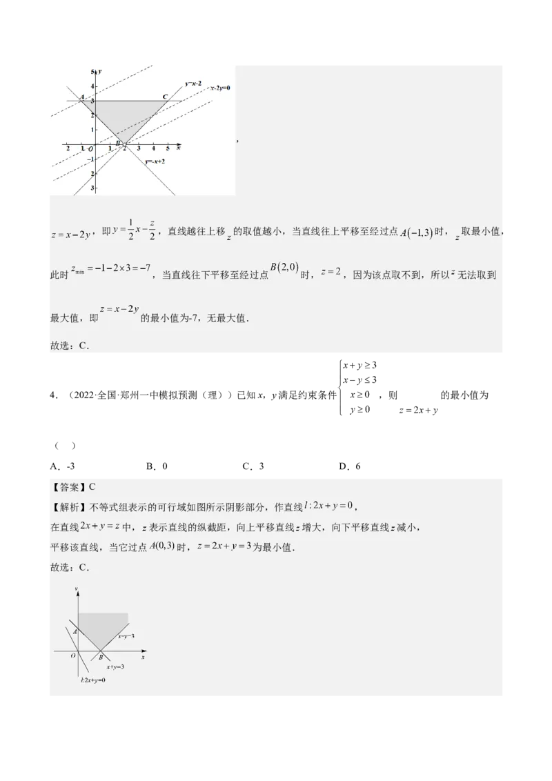考向23二元一次不等式（组）与简单的线性规划问题（重点）-备战2023年高考数学一轮复习考点微专题（全国通用）（解析版）_2.2025数学总复习_赠品通用版（老高考）复习资料