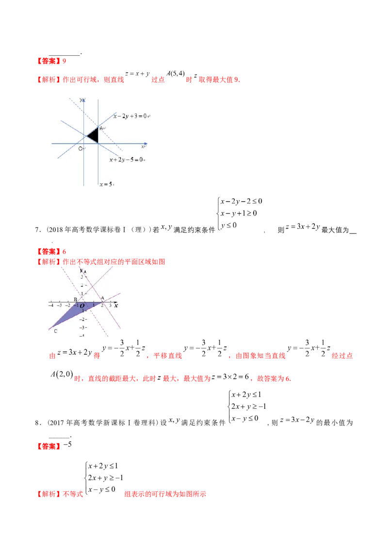 考向23二元一次不等式（组）与简单的线性规划问题（重点）-备战2023年高考数学一轮复习考点微专题（全国通用）（解析版）_2.2025数学总复习_赠品通用版（老高考）复习资料