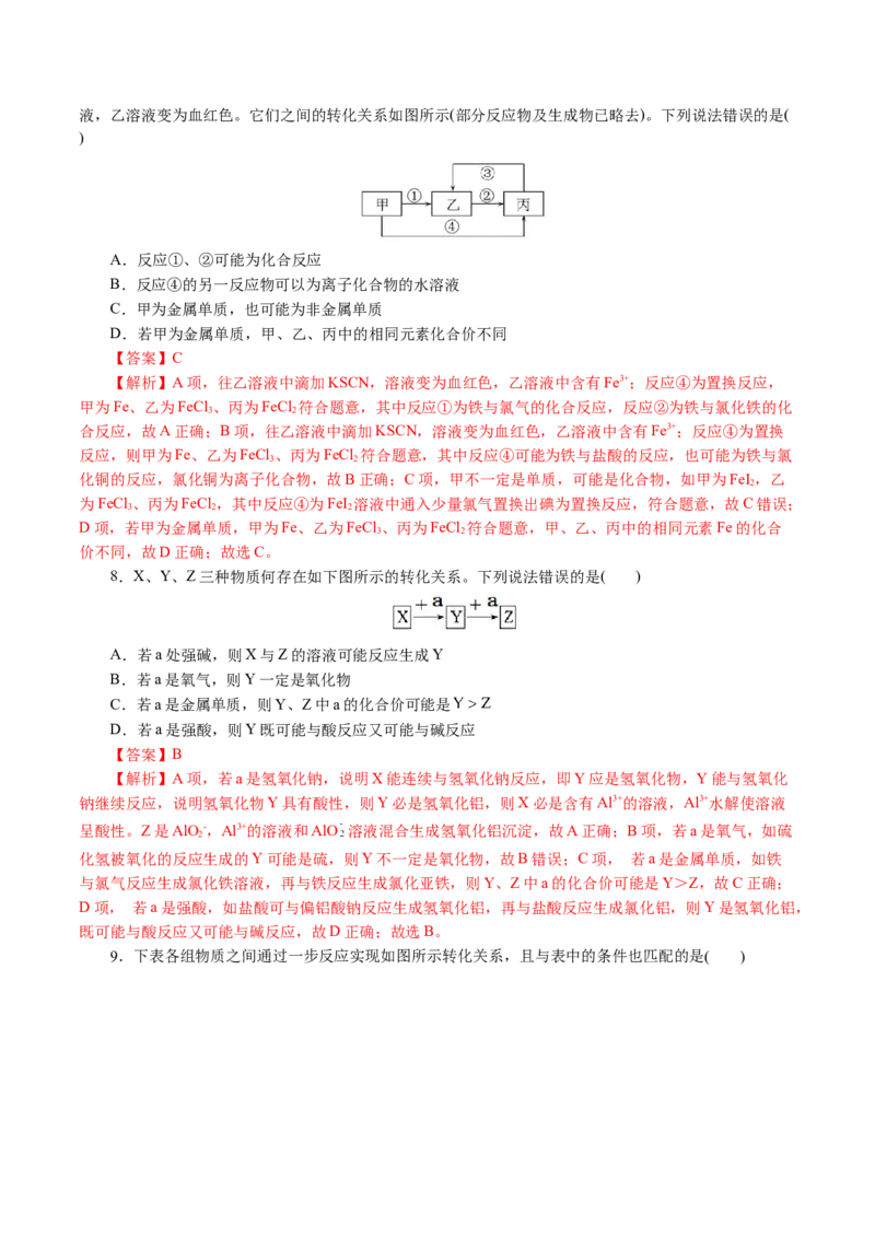 专题05元素及其化合物的性质与应用(讲义)(解析版)_05高考化学_2024年新高考资料_2.2024二轮复习_2024年高考化学二轮复习讲练测（新教材新高考）_专题05元素及其化合物的性质与应用(讲义)