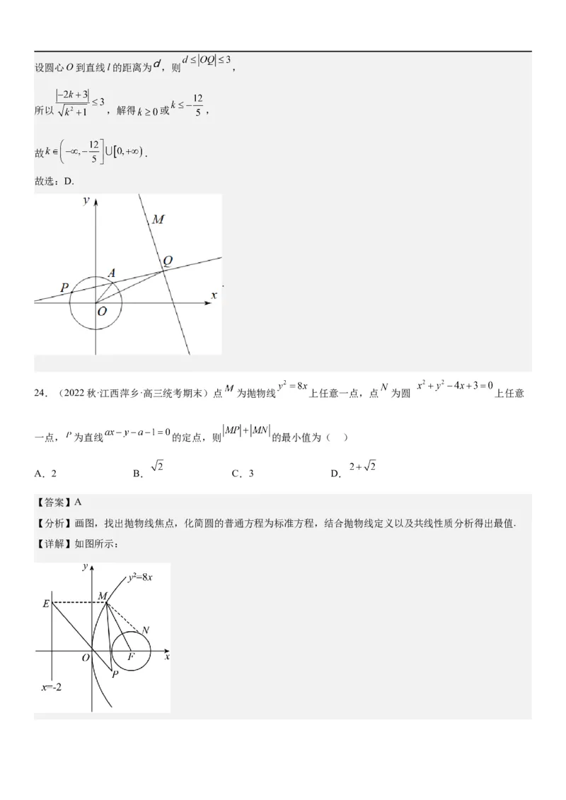 解密19直线和圆（解析版）_2.2025数学总复习_2023年新高考资料_二轮复习_考点2023年高考数学二轮复习讲义+训练（新高考专用）