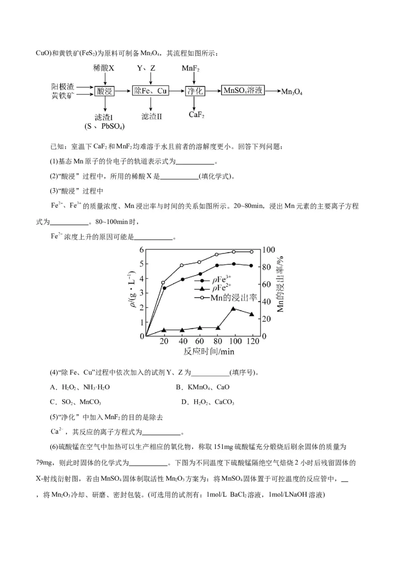 专题10化学工艺流程(题型突破)(练习)(原卷版)_05高考化学_2024年新高考资料_2.2024二轮复习_2024年高考化学二轮复习讲练测（新教材新高考）