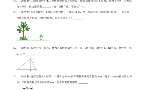 专题17.2勾股定理的逆定理专项提升训练（重难点培优）-拔尖特训2023年培优（原卷版）人教版_初中数学人教版_八年级数学下册_保存转存之后查看(1)_旧版-可参考_07专项讲练