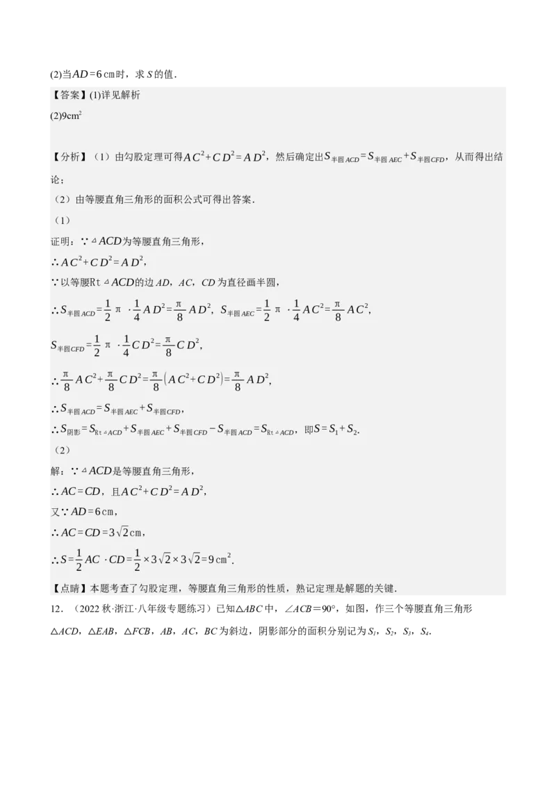 专题2.3勾股定理七大类型大题专练（分层培优42题，八下人教）-2023复习备考人教版（解析版）_初中数学人教版_八年级数学下册_保存转存之后查看(1)_旧版-可参考_06习题试卷