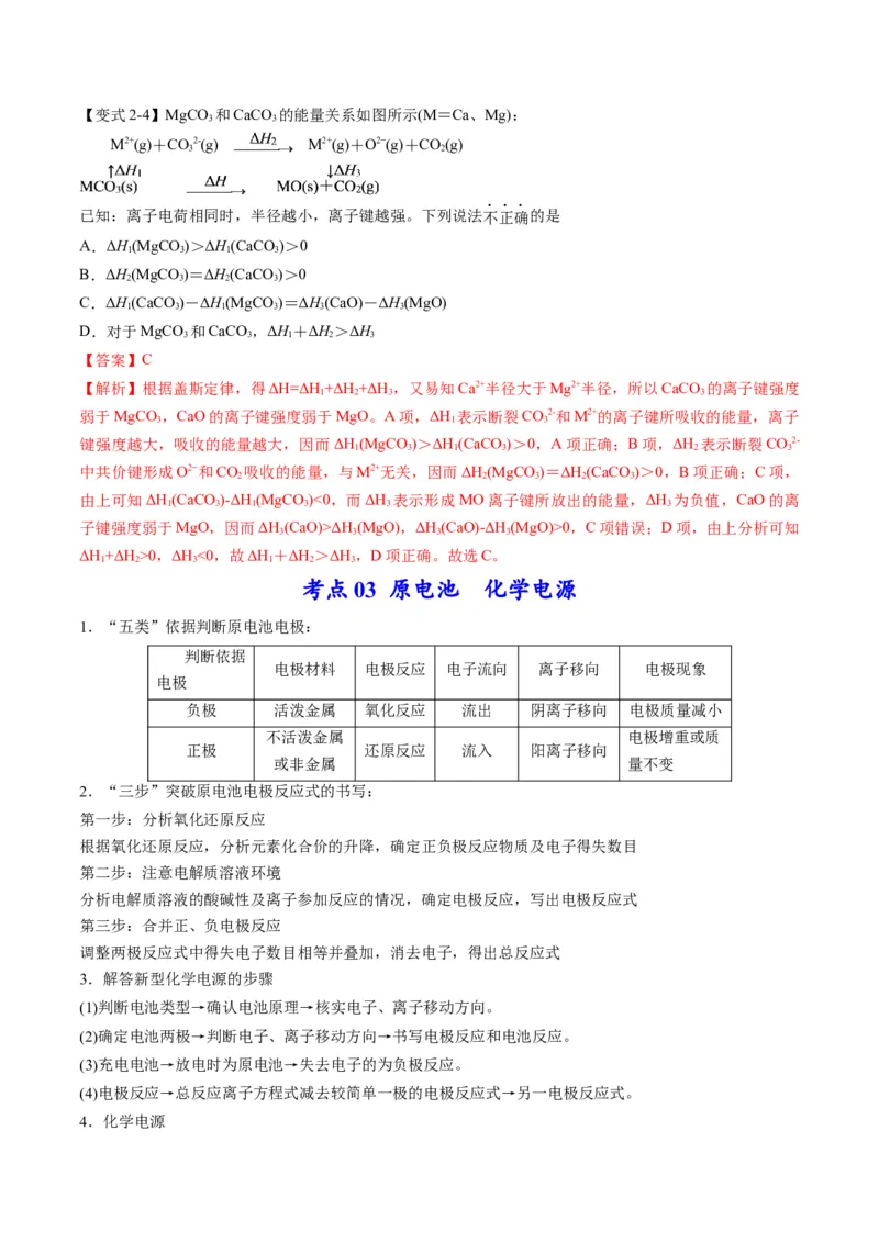 专题05化学反应中的能量变化（专讲）-瞄准2023年高考化学二轮专题考点抢分计划（解析版）_05高考化学_新高考复习资料_2023年新高考资料_二轮复习