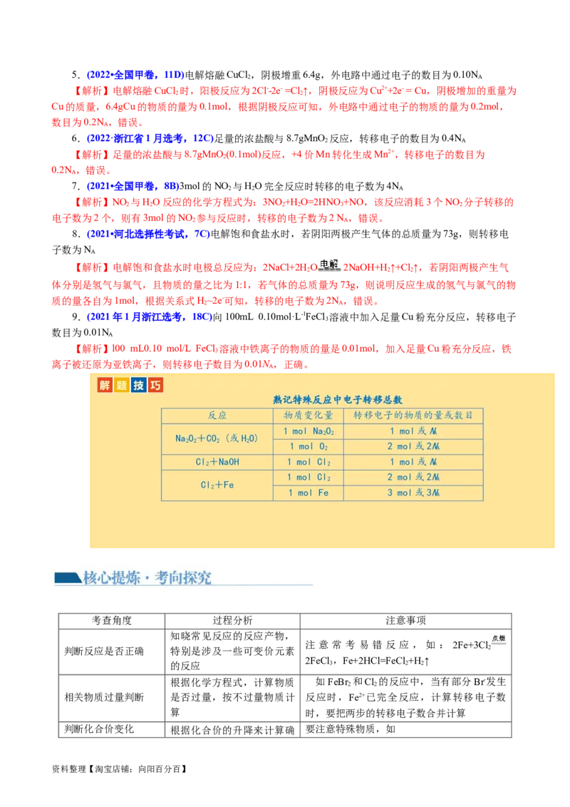 专题02化学计量及其应用(讲义)(解析版)_05高考化学_新高考复习资料_2024年新高考资料_二轮复习资料_2024年高考化学二轮复习讲练测（新教材新高考）_配套讲义（原卷版+解析版）