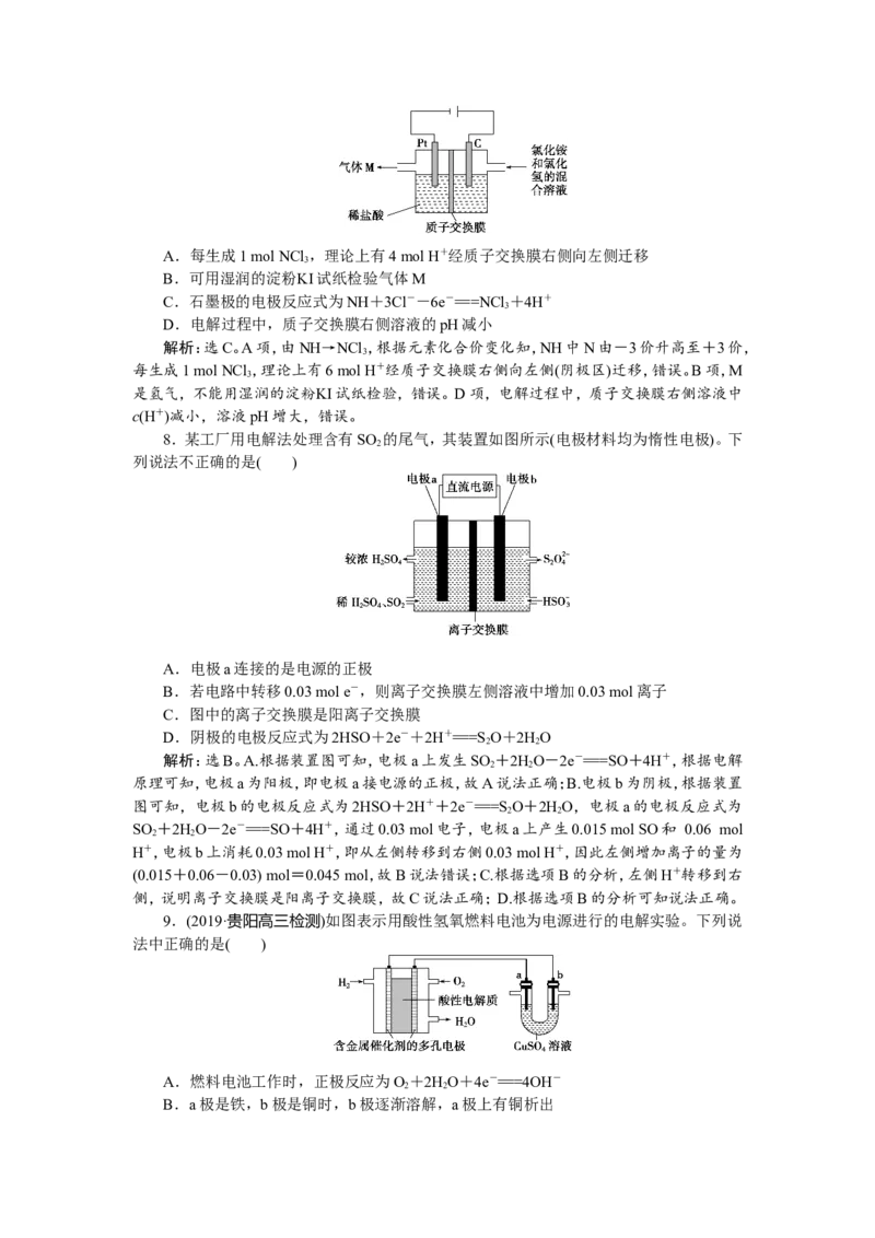 3第21讲　电解池　金属腐蚀与防护　新题培优练_05高考化学_新高考复习资料_2022年新高考资料_2022年一轮复习各版本_1.高考化学2022年一轮复习通用版_第6章　化学反应与能量
