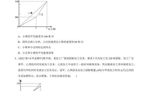章节测试第19章一次函数（A卷&middot;知识通关练）（学生版）_初中数学_八年级数学下册（人教版）_讲义_学生版在此文件夹