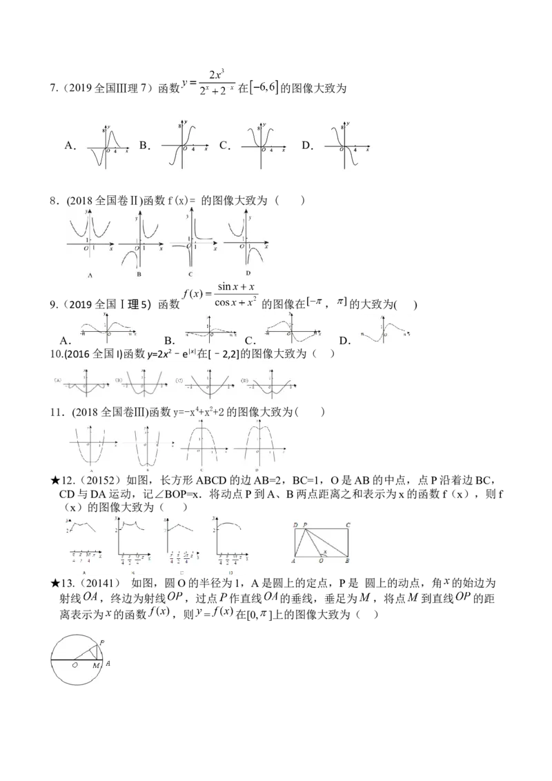 考向09函数的图像（重点）-备战2023年高考数学一轮复习考点微专题（全国通用）（学生版）_2.2025数学总复习_赠品通用版（老高考）复习资料_一轮复习