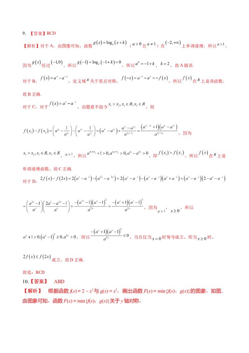 考向09函数的图像（重点）-备战2023年高考数学一轮复习考点微专题（全国通用）（学生版）_2.2025数学总复习_赠品通用版（老高考）复习资料_一轮复习