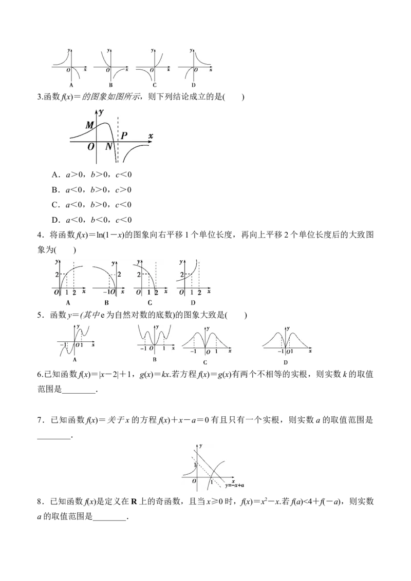 考向09函数的图像（重点）-备战2023年高考数学一轮复习考点微专题（全国通用）（学生版）_2.2025数学总复习_赠品通用版（老高考）复习资料_一轮复习