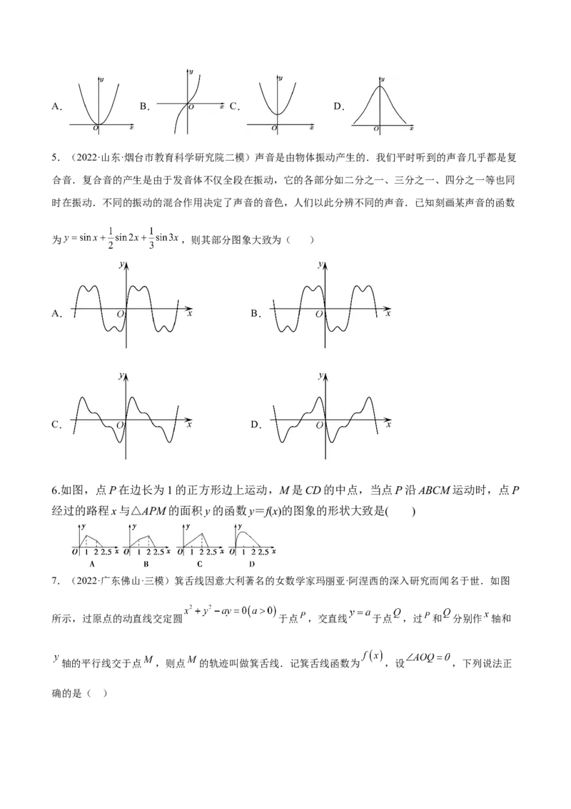考向09函数的图像（重点）-备战2023年高考数学一轮复习考点微专题（全国通用）（学生版）_2.2025数学总复习_赠品通用版（老高考）复习资料_一轮复习