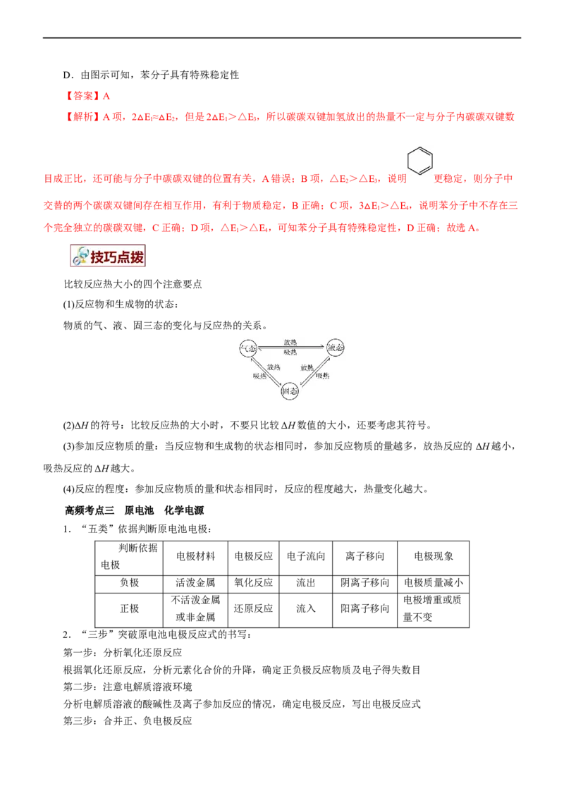 专题08化学反应与能量变化（讲）（教师版）_05高考化学_通用版（老高考）复习资料_2023年复习资料_二轮复习_2023年高考化学二轮复习讲练测（全国通用）