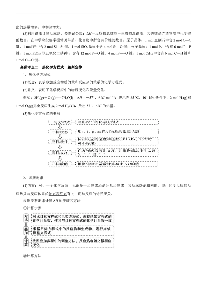 专题08化学反应与能量变化（讲）（教师版）_05高考化学_通用版（老高考）复习资料_2023年复习资料_二轮复习_2023年高考化学二轮复习讲练测（全国通用）