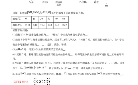 专题41工艺流程-2024年高考化学一轮复习基础考点必刷好题（新教材新高考）（解析版）_05高考化学_2024年新高考资料_1.2024一轮复习
