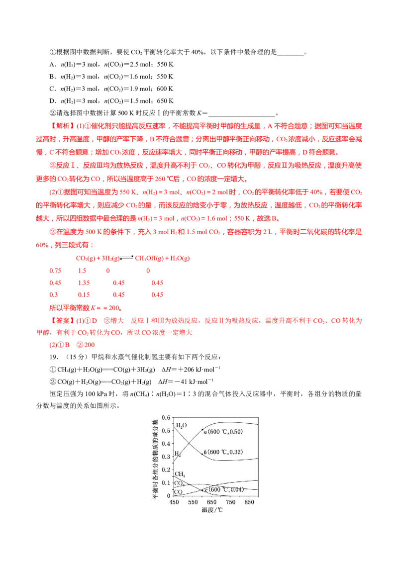 专题七能力提升检测卷（测）-2023年高考化学一轮复习讲练测（新教材新高考）（解析版）_05高考化学_新高考复习资料_2023年新高考资料_一轮复习