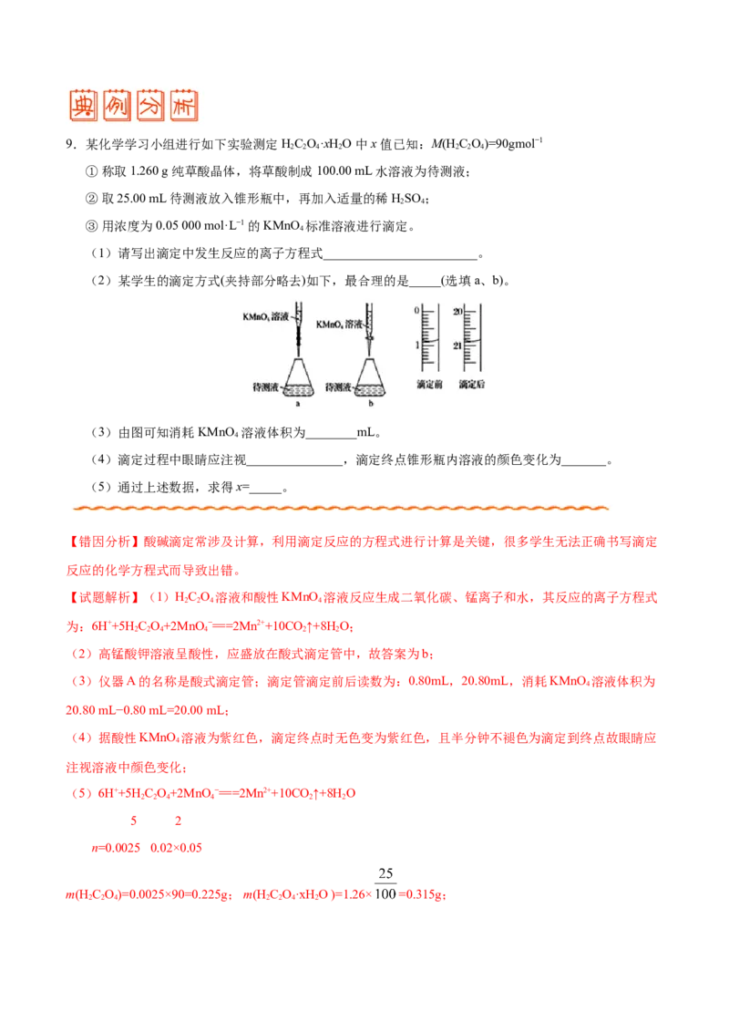 专题07电解质溶液&mdash;&mdash;备战2021年高考化学纠错笔记（教师版含解析）_05高考化学_新高考复习资料_2023年新高考资料_一轮复习_2023年新高考大一轮复习讲义_赠备战2021年高考化学纠错笔记