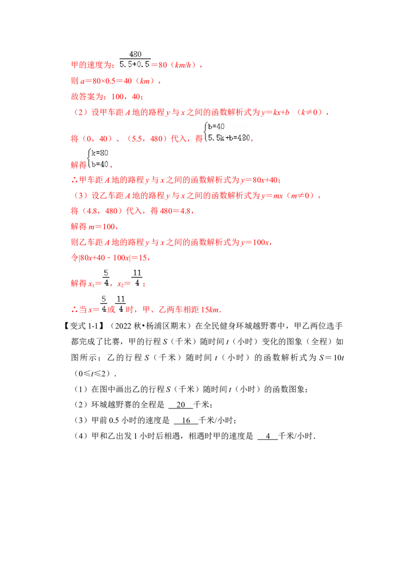 专题27一次函数应用（5大类型）（解析版）_初中数学人教版_八年级数学下册_保存转存之后查看(1)_8下-初中数学人教版（2026春新版持续更新）_旧版-可参考_06习题试卷_6期中期末复习专题