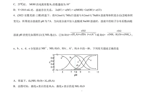 专题10水溶液中的离子平衡-2022年高考真题和模拟题化学分专题训练（学生版）_05高考化学_2024年新高考资料_1.2024一轮复习_赠2022年高考化学真题与模拟题分类训练