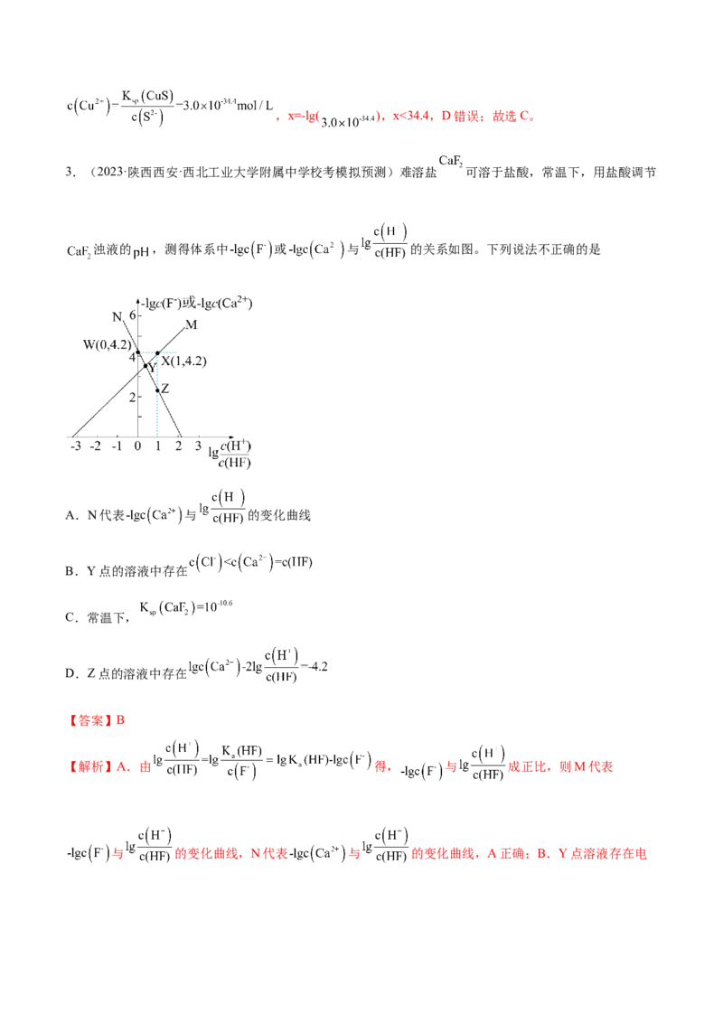 专题10水溶液中的离子反应与平衡（讲义）（解析版）_05高考化学_2024年新高考资料_2.2024二轮复习_高频考点2024年高考化学二轮复习高频考点追踪与预测（新高考专用）