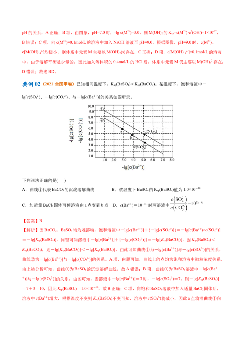 专题10水溶液中的离子反应与平衡（讲义）（解析版）_05高考化学_2024年新高考资料_2.2024二轮复习_高频考点2024年高考化学二轮复习高频考点追踪与预测（新高考专用）