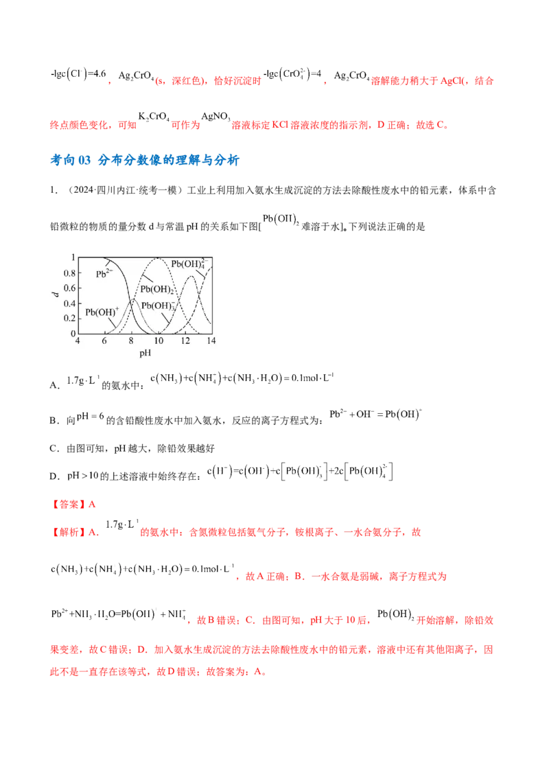 专题10水溶液中的离子反应与平衡（讲义）（解析版）_05高考化学_2024年新高考资料_2.2024二轮复习_高频考点2024年高考化学二轮复习高频考点追踪与预测（新高考专用）