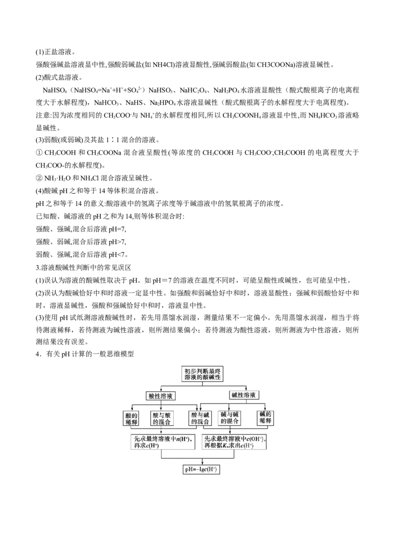 专题10水溶液中的离子反应与平衡（讲义）（解析版）_05高考化学_2024年新高考资料_2.2024二轮复习_高频考点2024年高考化学二轮复习高频考点追踪与预测（新高考专用）