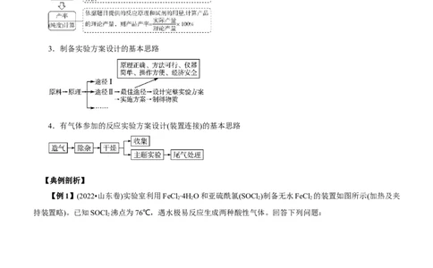 专题12综合实验设计与评价（讲）（学生版）_05高考化学_通用版（老高考）复习资料_2023年复习资料_二轮复习_2023年高考化学二轮复习讲练测（全国通用）
