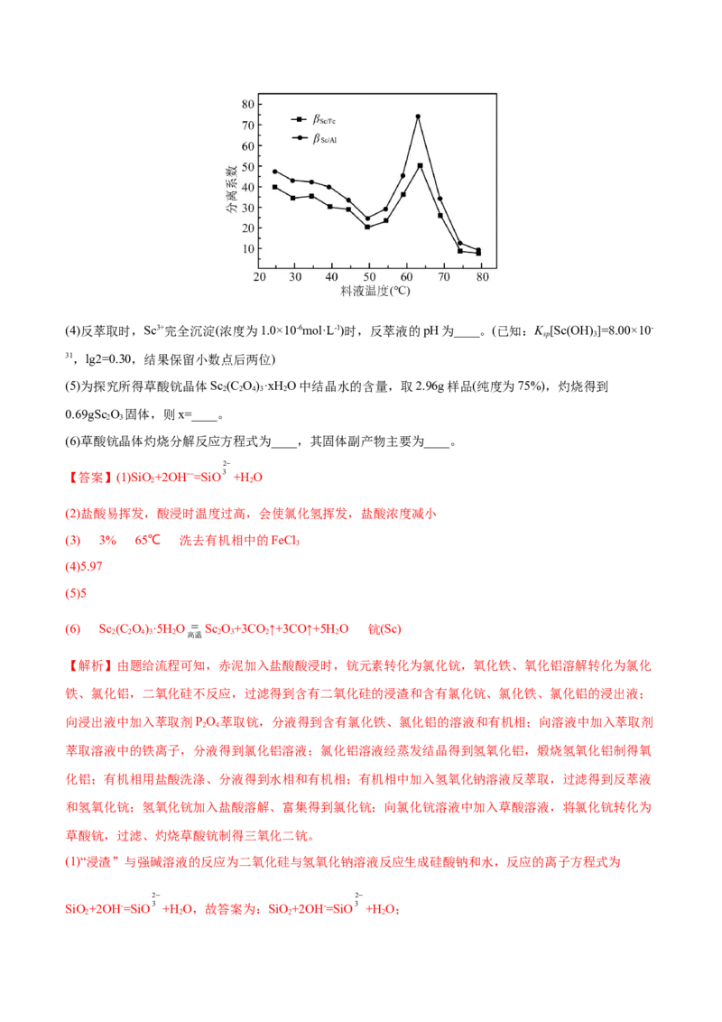 专题15工艺流程综合题-2022年高考真题和模拟题化学分专题训练（教师版含解析）_05高考化学_2024年新高考资料_1.2024一轮复习_赠2022年高考化学真题与模拟题分类训练