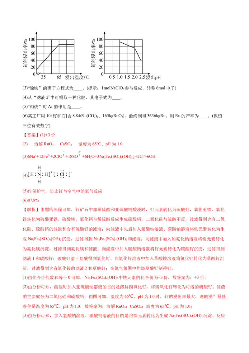 专题15工艺流程综合题-2022年高考真题和模拟题化学分专题训练（教师版含解析）_05高考化学_2024年新高考资料_1.2024一轮复习_赠2022年高考化学真题与模拟题分类训练