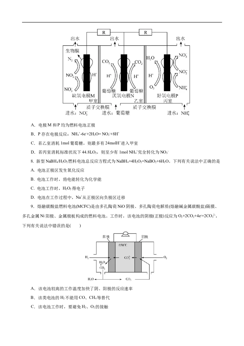 专项21燃料电池（原卷版）_05高考化学_新高考复习资料_2023年新高考资料_专项复习_2023年高考化学热点专项导航与精练（新高考专用）