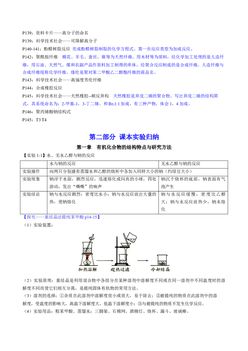 专题5+选择性必修3++高考考前必读教材基础知识（回归教材+课本实验）-备战2024年高考化学抢分秘籍（新高考专用）[44358479]_05高考化学_2024年新高考资料_5.2024三轮冲刺