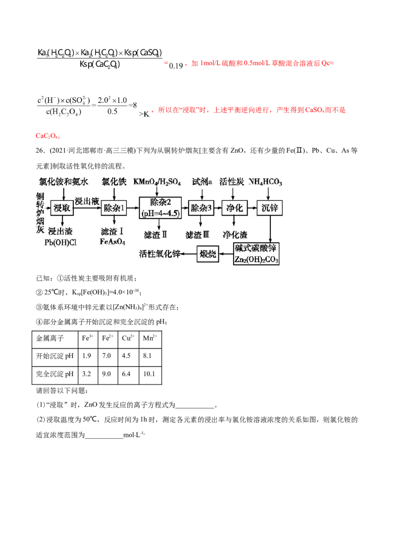 专题15工艺流程题-2021年高考化学真题与模拟题分类训练（教师版含解析）_05高考化学_新高考复习资料_2023年新高考资料_一轮复习_2023年新高考大一轮复习讲义