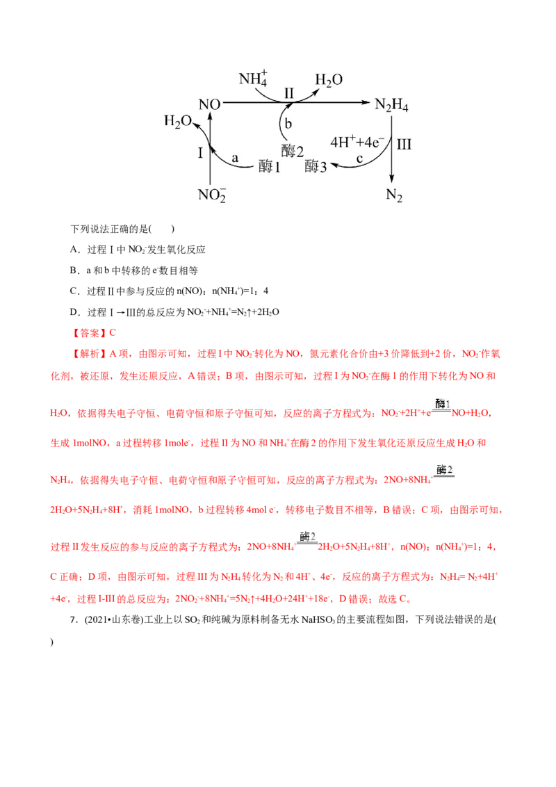 专题05元素及其化合物的性质与应用（练习）（解析版）_05高考化学_2025年新高考资料_二轮复习_上好课2025年高考化学二轮复习讲练测（新高考通用）3379109_主题二元素及其化合物