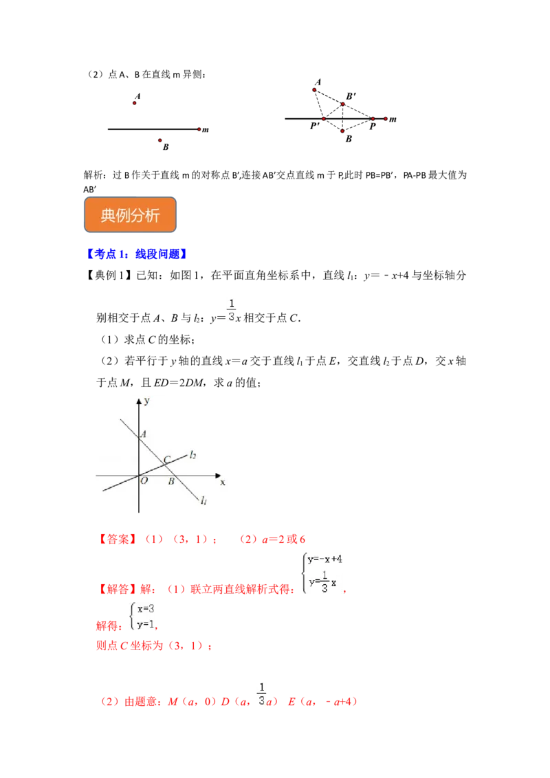 专题28一次函数与将军饮马最值综合应用（解析版）_初中数学人教版_八年级数学下册_保存转存之后查看(1)_8下-初中数学人教版（2026春新版持续更新）_旧版-可参考_06习题试卷
