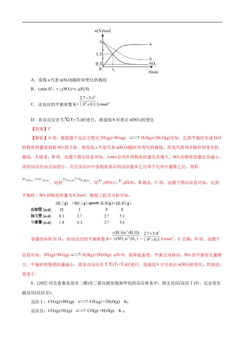 专项29化学平衡图象（解析版）_05高考化学_新高考复习资料_2023年新高考资料_专项复习_2023年高考化学热点专项导航与精练（新高考专用）