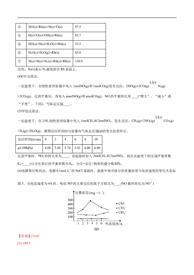 专题14化学反应原理综合题-2022年高考真题和模拟题化学分专题训练（教师版含解析）_05高考化学_2024年新高考资料_1.2024一轮复习_赠2022年高考化学真题与模拟题分类训练